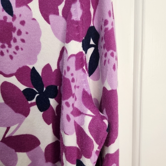 Charter Club Women's P/XL Button Up Cardigan Sweater Shades of Purple - Picture 8 of 11